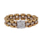 59 Bague vintage en or jaune 18 kt avec diamant 58 Facettes AN662 '(0569)