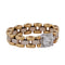 59 Bague vintage en or jaune 18 kt avec diamant 58 Facettes AN662 '(0569)