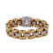 59 Bague vintage en or jaune 18 kt avec diamant 58 Facettes AN662 '(0569)