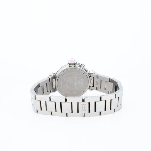 Cartier Pasha - Montre SM en acier cadran rose arabe 58 Facettes 544