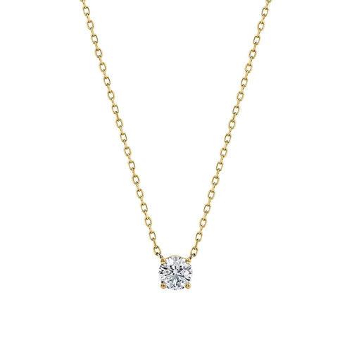 Embrace - Collier solitaire en or 18 carats et diamant 0,20 ct 58 Facettes GPD1035YG