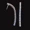 AITCHES Disco - Boucles d'oreilles tennis en or blanc et diamants 58 Facettes GER1341WG