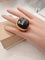 53 Pomellato Victoria - Bague en or rose et onyx 58 Facettes CV-086