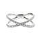 53 One of A Kind - Bague croix en or blanc et diamants 58 Facettes GBR1041WG