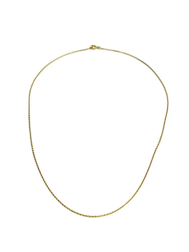 Chaîne maille forçat en or jaune 18 carats 58 Facettes 1794571