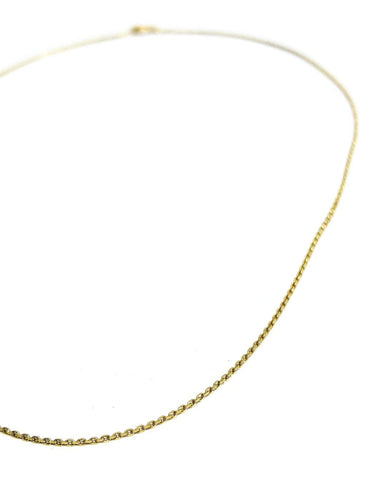 Chaîne maille forçat en or jaune 18 carats 58 Facettes 1794571