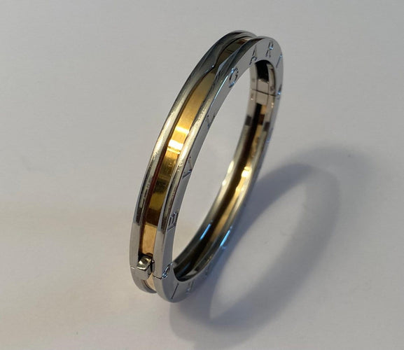 Bvlgari Bzero1 - Bracelet en acier et or jaune 58 Facettes AZ-PG-262170