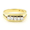 55 Bague rivière en or jaune 14k et diamants 58 Facettes 739BA26D3083404BAB085A134391534F
