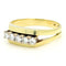 55 Bague rivière en or jaune 14k et diamants 58 Facettes 739BA26D3083404BAB085A134391534F
