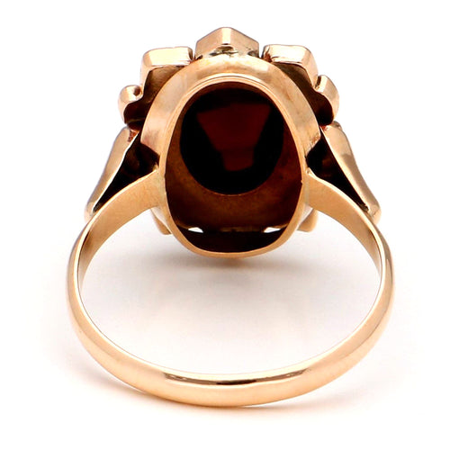 53 Bague cluster vintage en or 14 carats et grenats 58 Facettes 34A4CD3F195D43198092CF226798D009