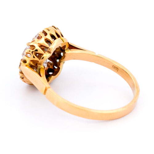 56 Bague cluster ancienne en or 14k et diamants 58 Facettes D39F64A5246947F991169FA5FE4AB769