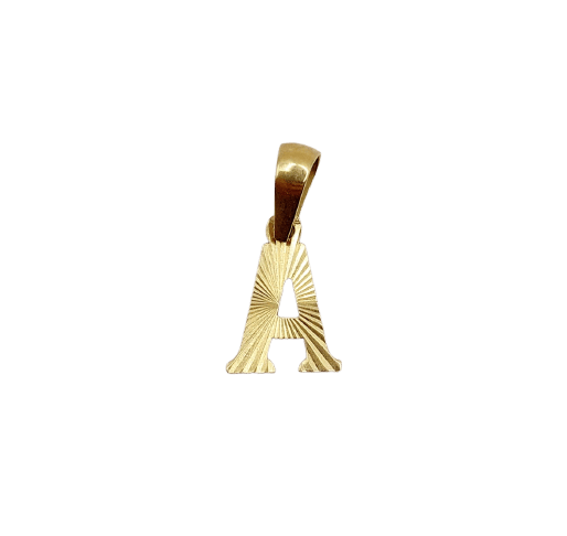 Pendentif lettre A vintage en or 18k 58 Facettes A07573