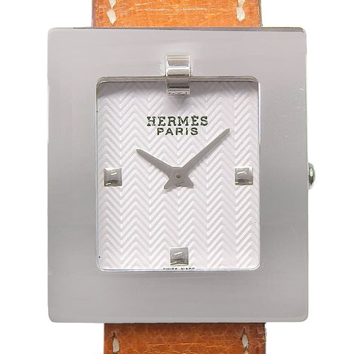 Montre Hermès Belt - Montre quartz en acier inoxydable et cuir 58 Facettes qjvm8vrdfy