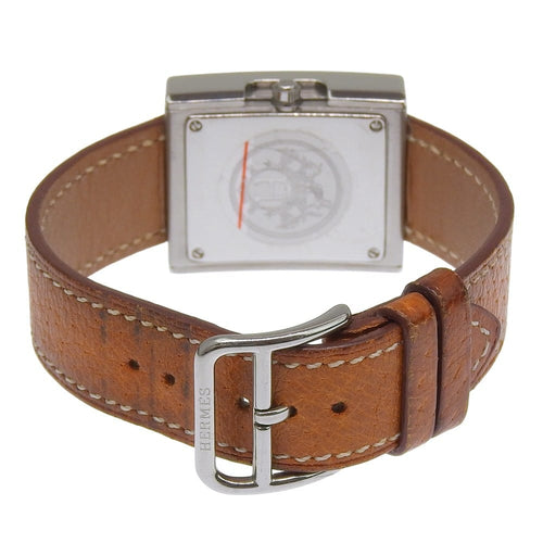 Montre Hermès Belt - Montre quartz en acier inoxydable et cuir 58 Facettes qjvm8vrdfy