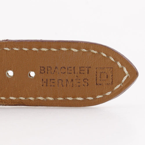 Montre Hermès Belt - Montre quartz en acier inoxydable et cuir 58 Facettes qjvm8vrdfy