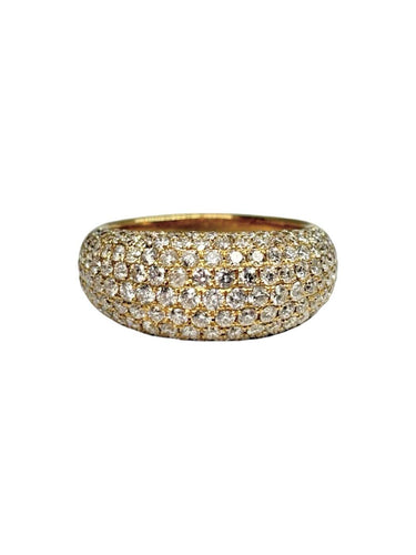 55 Bague en or jaune 18K et diamants 2,06 ct 58 Facettes 2129