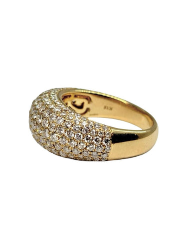 55 Bague en or jaune 18K et diamants 2,06 ct 58 Facettes 2129