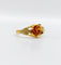 51 Art nouveau - Bague en or rose 18K ciselé 58 Facettes A07575