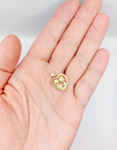 Les Amoureux de Peynet - Pendentif médaille en or 18k 58 Facettes A07576