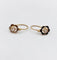 Dormeuses fleurs anciennes en or blanc et jaune 18k et perle 58 Facettes A07578