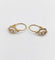 Dormeuses fleurs anciennes en or blanc et jaune 18k et perle 58 Facettes A07578
