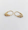 Dormeuses fleurs anciennes en or blanc et jaune 18k et perle 58 Facettes A07578
