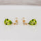Parure boucles d'oreilles et pendentif en or jaune, péridots et diamants 58 Facettes S001