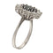 56 Bague en or blanc avec saphir 1,94 ct et diamants 58 Facettes G3994