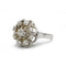 52 Bague marguerite en or blanc 750 et diamant 58 Facettes SA009