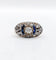 53 Bague marquise Art déco en or rose, diamants et saphirs 58 Facettes A07579