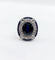 50 Bague pompadour Art déco en or blanc, saphir et diamants 58 Facettes A07580