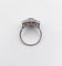 50 Bague pompadour Art déco en or blanc, saphir et diamants 58 Facettes A07580