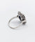 50 Bague pompadour Art déco en or blanc, saphir et diamants 58 Facettes A07580