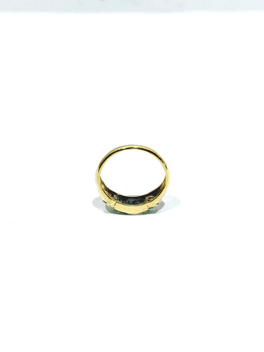 Bague 51 Bague en or jaune, diamants et émeraudes 58 Facettes 1794846