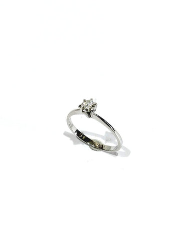 Bague 54 Solitaire - Bague en or blanc et diamant 58 Facettes 1794850