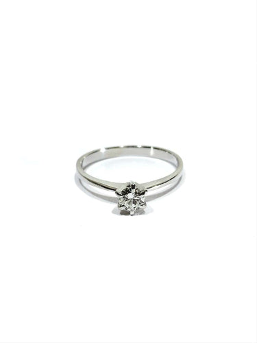 Bague 54 Solitaire - Bague en or blanc et diamant 58 Facettes 1794850