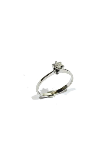 Bague 54 Solitaire - Bague en or blanc et diamant 58 Facettes 1794850