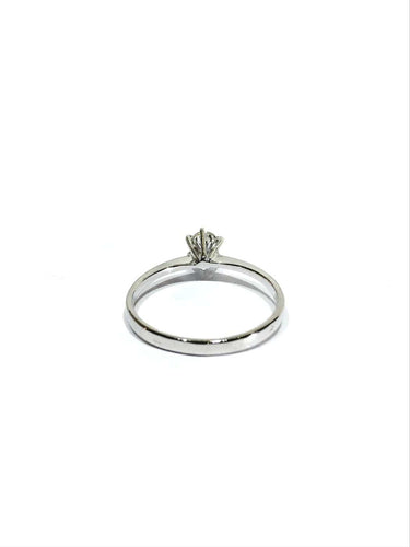 Bague 54 Solitaire - Bague en or blanc et diamant 58 Facettes 1794850