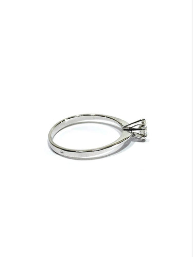 Bague 54 Solitaire - Bague en or blanc et diamant 58 Facettes 1794850