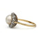 Bague 55 Bague ancienne - Bague en or jaune, diamants et perle fine 58 Facettes SA079