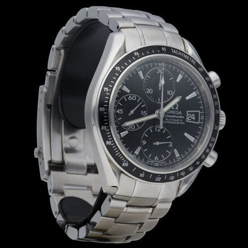 Omega Speedmaster Day-Date - Montre chronographe en acier 58 Facettes MT45383
