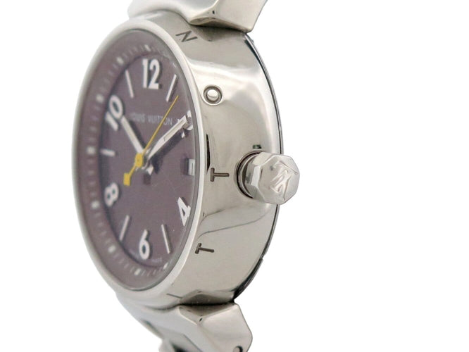 Louis Vuitton Tambour - Montre Q1211 28 mm en acier 58 Facettes 275944
