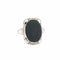 Bague Bague Art déco en or blanc 14 carats et héliotrope, taille 3 3/4 58 Facettes G6897