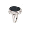 Bague Bague Art déco en or blanc 14 carats et héliotrope, taille 3 3/4 58 Facettes G6897
