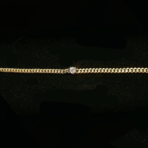 Cuban City - Bracelet Cuban Link en or 18K et diamant 58 Facettes GBT1333YG