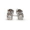 Boucles d'oreilles puces en or blanc 18K et diamants 58 Facettes BOV/260040