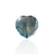 Topaze bleue du Brésil - Pierre cœur mixte 7,52 ct 58 Facettes #26-127-TPBLCR