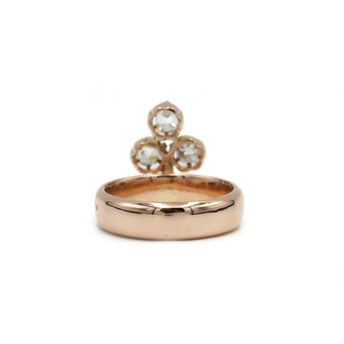 45 Bague duchesse en or jaune 750 et diamants 58 Facettes SA010