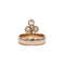 45 Bague duchesse en or jaune 750 et diamants 58 Facettes SA010
