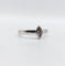 52.5 Bague solitaire en or blanc et diamant taille marquise 58 Facettes A07558